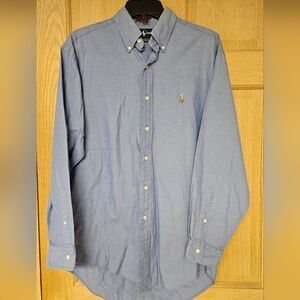 Ralph Lauren Yarmouth 15 1/2 -‎ 33 Blue Shirt